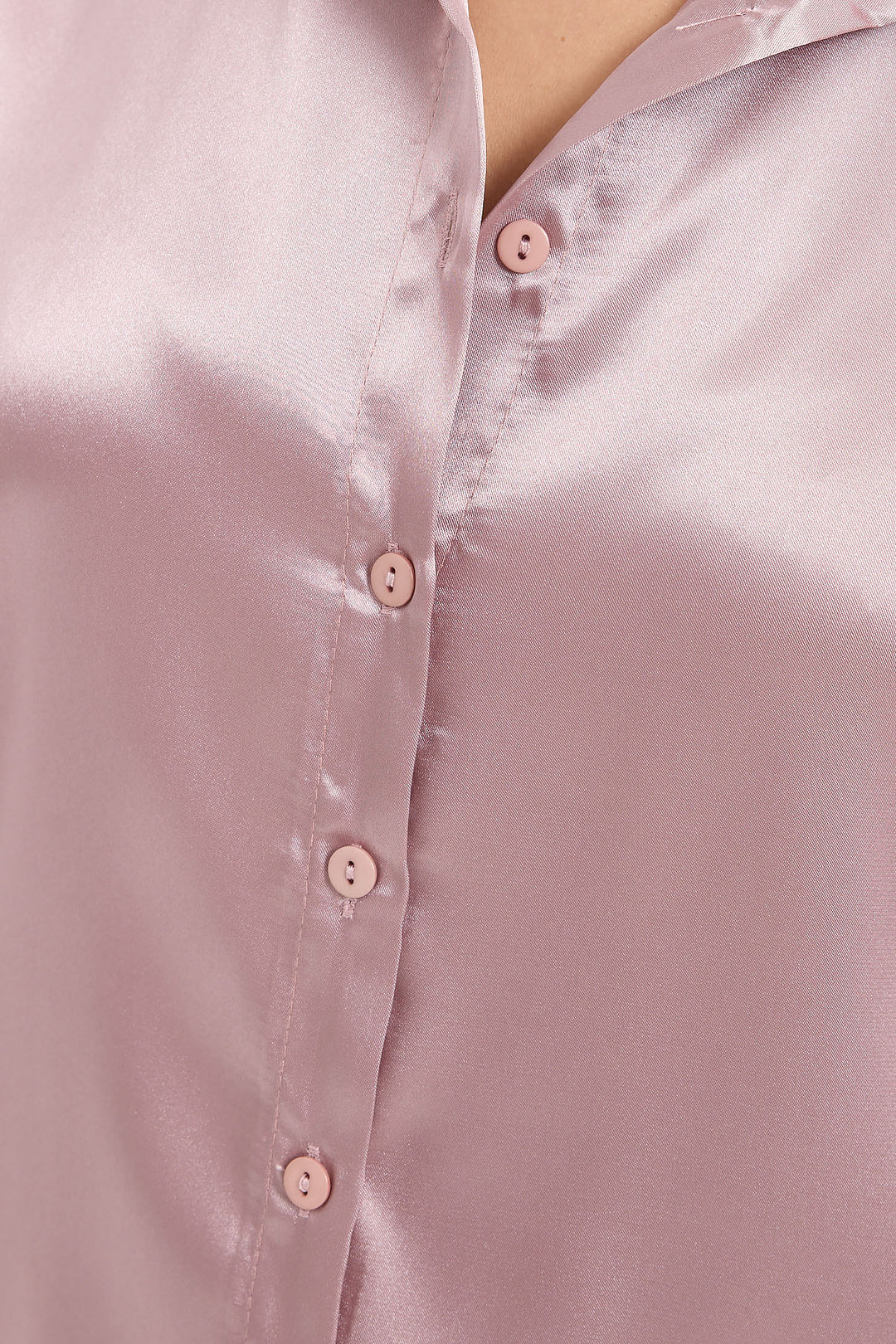 Bigdart 3964 Chemise en satin légère et fluide - Vieux rose