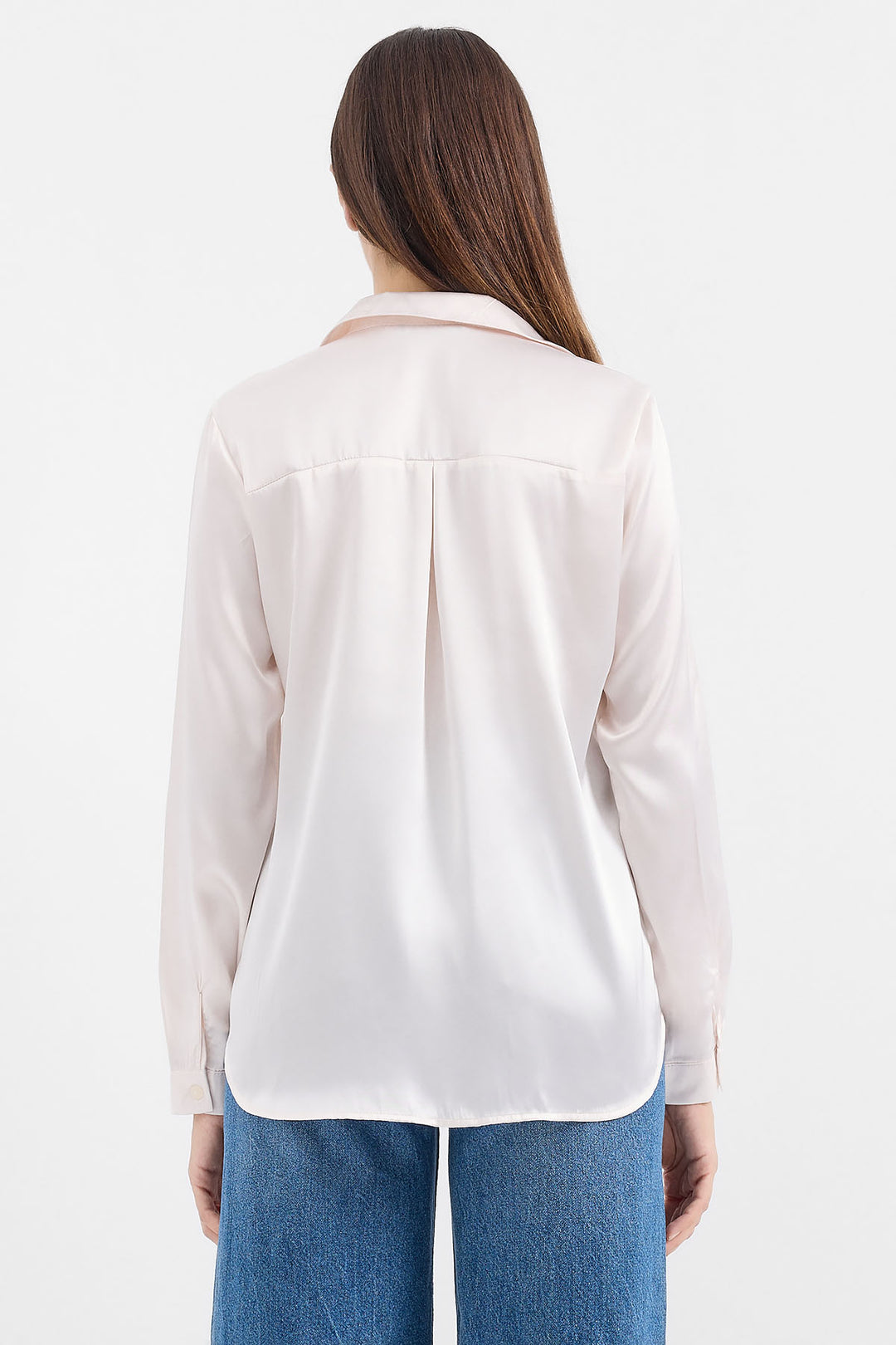 Bigdart 3964 Chemise en Satin Légère - Crème
