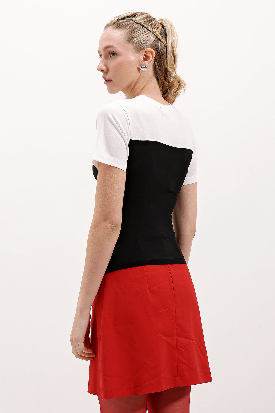Bigdart 4314 T-shirt basique froncé - Noir