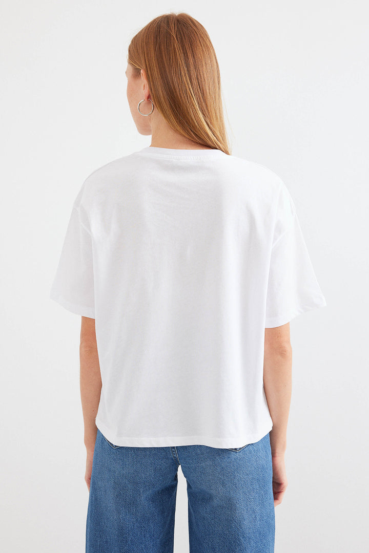 Bigdart T-shirt basique imprimé 4318 - Blanc