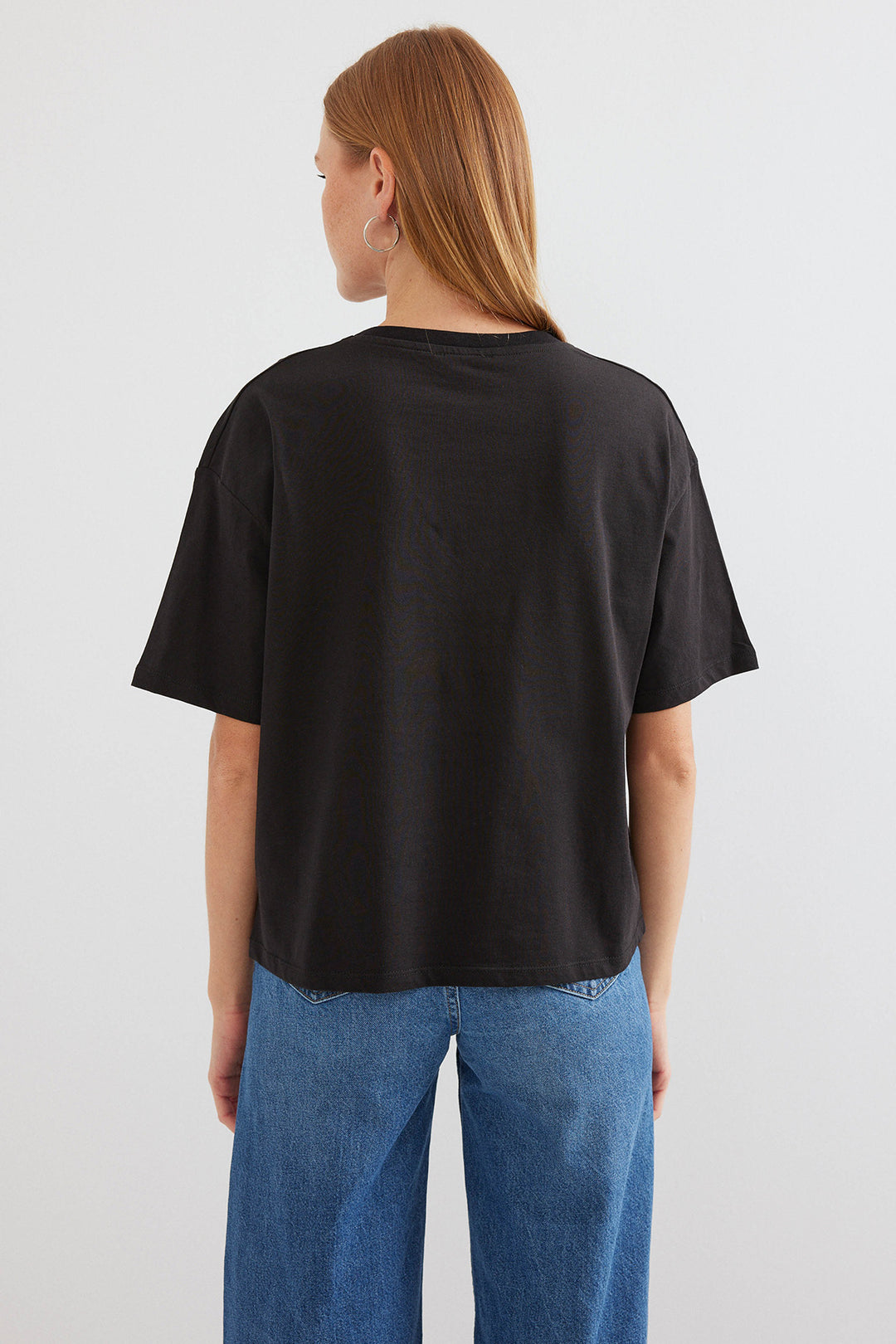 Bigdart T-shirt basique imprimé 4318 - Noir