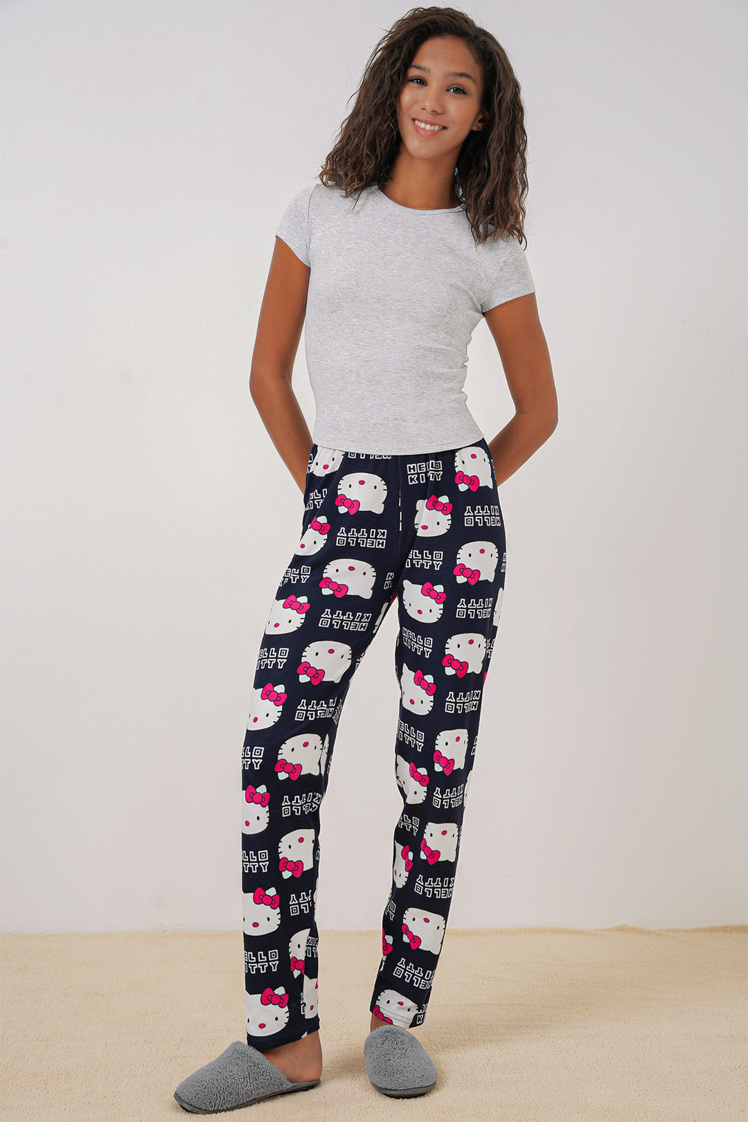 Bigdart 4323 Bas de pyjama à motifs - Bleu marine