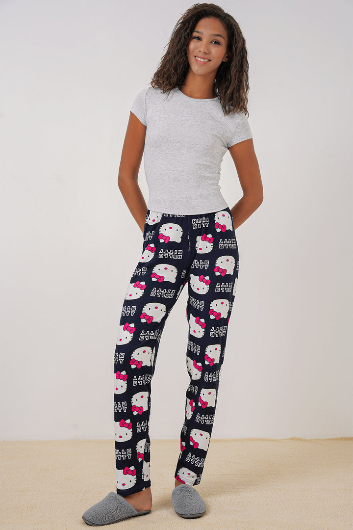 Bigdart 4323 Bas de pyjama à motifs - Bleu marine