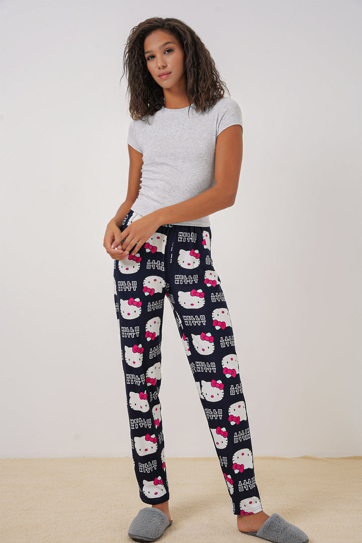 Bigdart 4323 Bas de pyjama à motifs - Bleu marine
