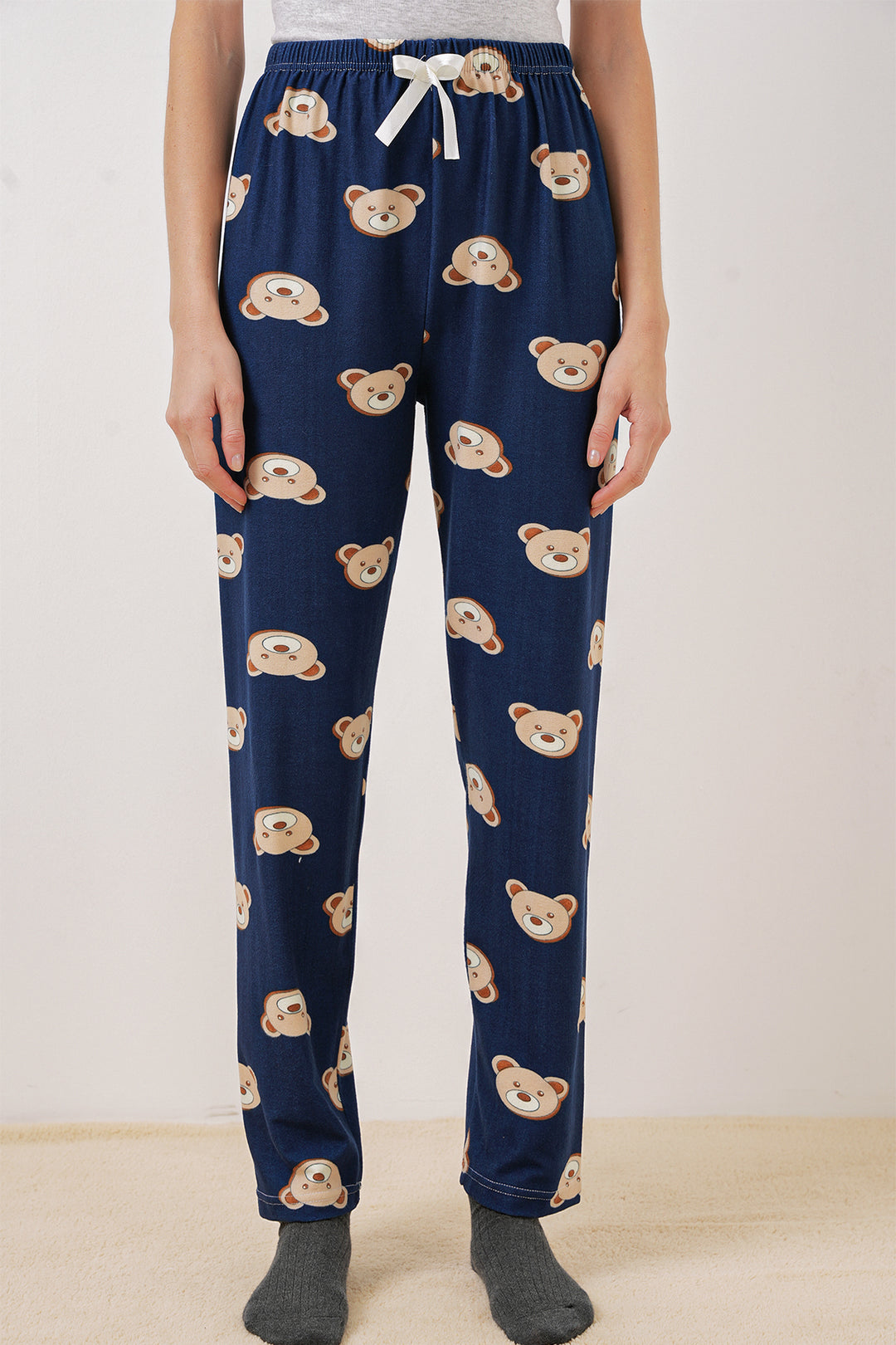 Bigdart 4323 Bas de pyjama à motifs - Bleu marine