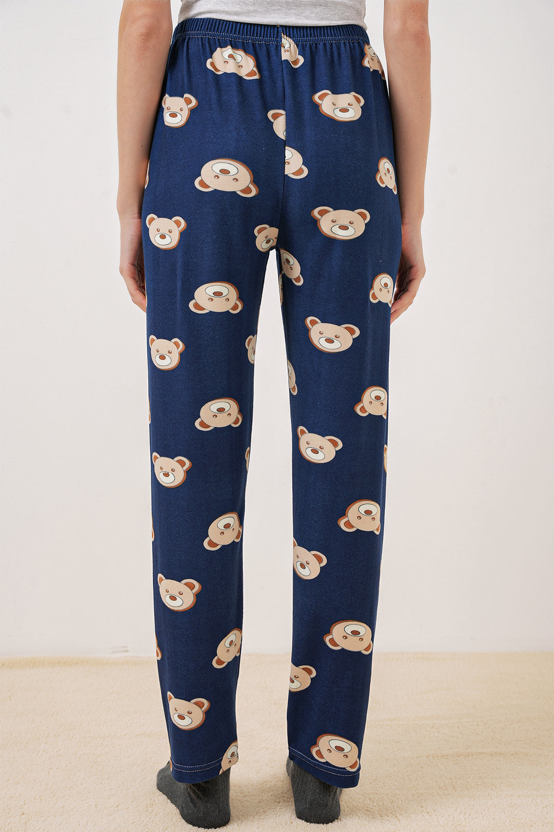 Bigdart 4323 Bas de pyjama à motifs - Bleu marine