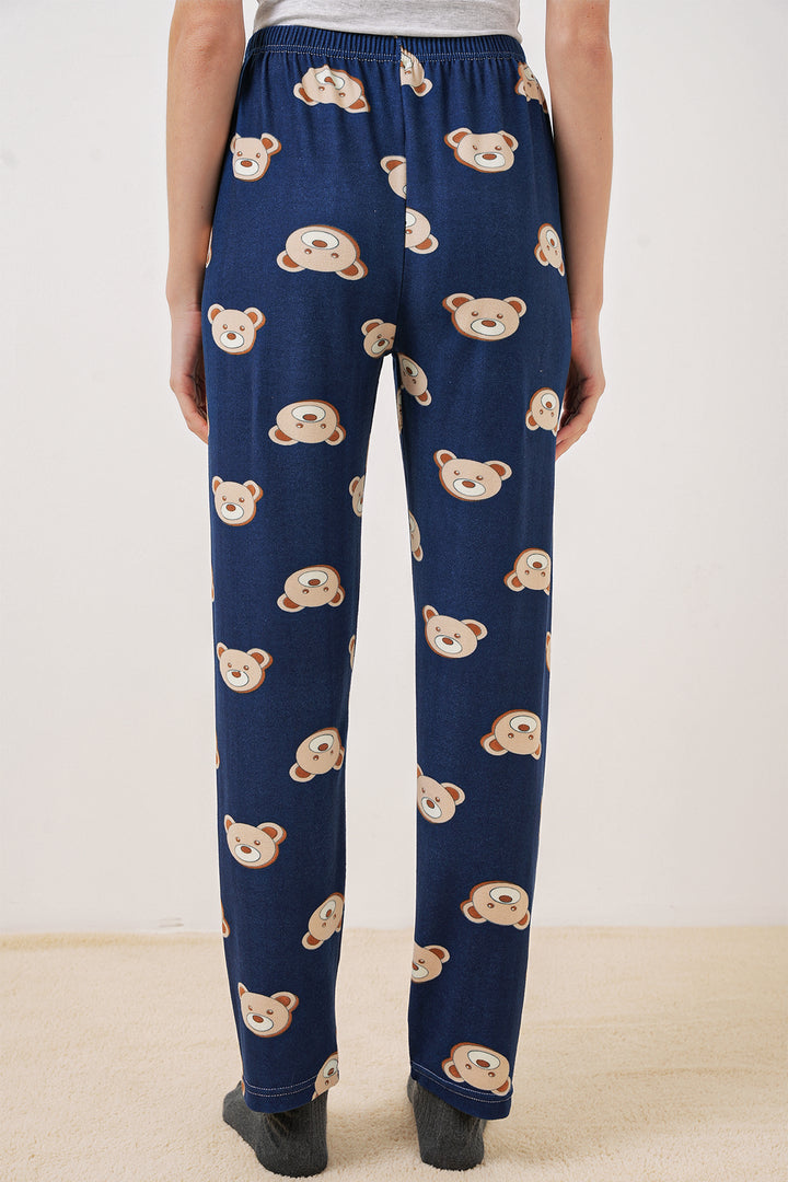 Bigdart 4323 Bas de pyjama à motifs - Bleu marine