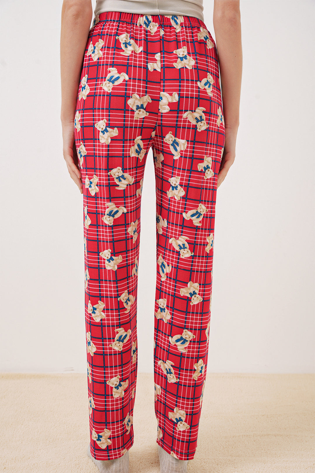 Bigdart 4323 Bas de pyjama à motifs - Rouge