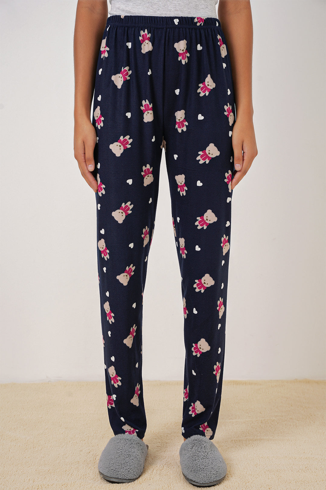 Bigdart 4323 Bas de pyjama à motifs - Bleu marine