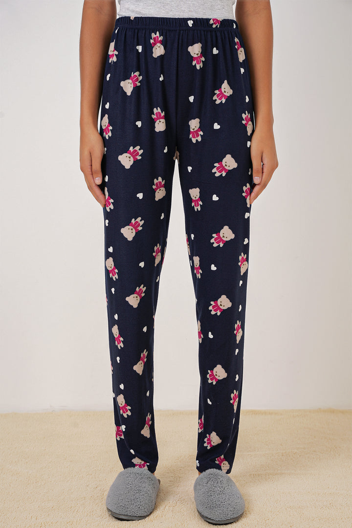 Bigdart 4323 Bas de pyjama à motifs - Bleu marine