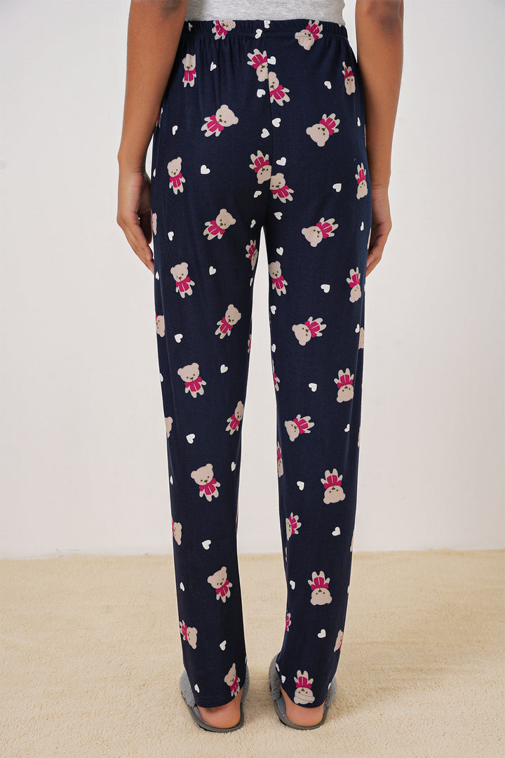 Bigdart 4323 Bas de pyjama à motifs - Bleu marine