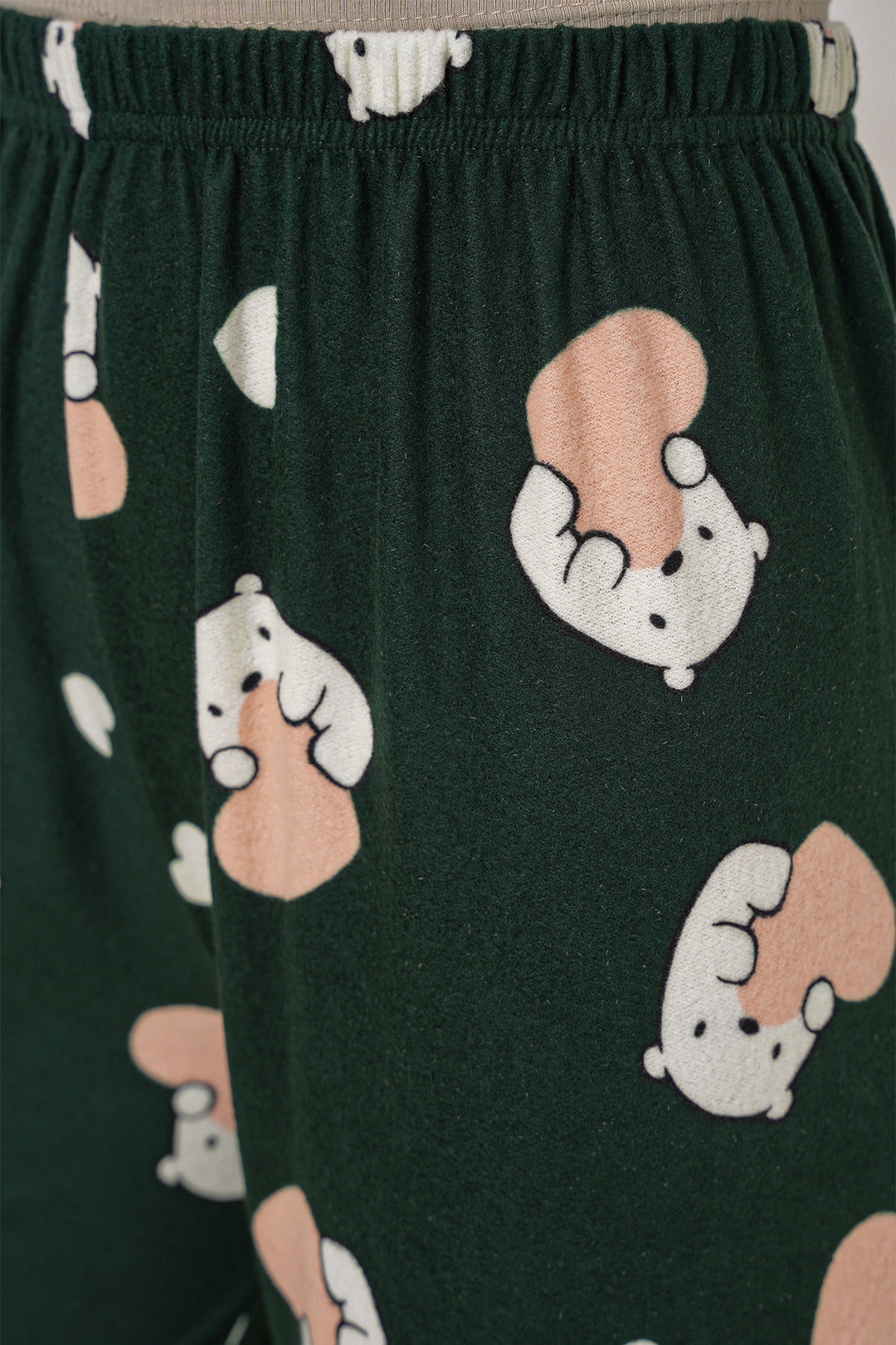 Bigdart 4323 Bas de pyjama à motifs - Vert émeraude