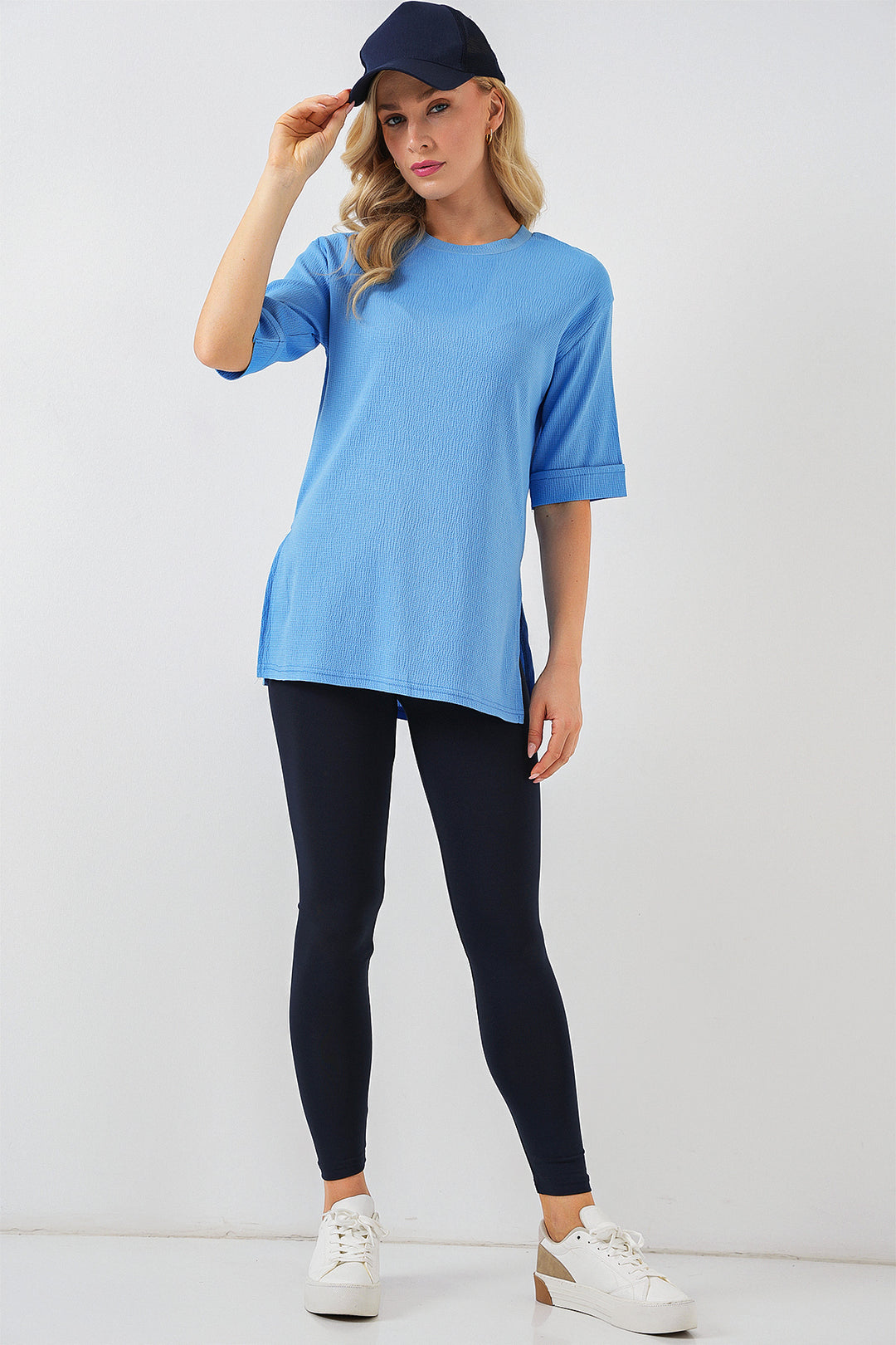 Bigdart T-shirt tricoté avec fente latérale 4332 - B.Bleu
