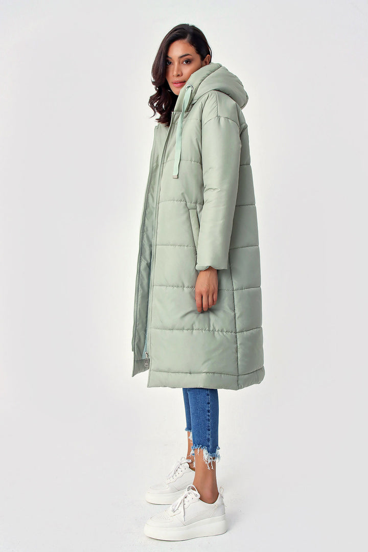 Bigdart 5120 Manteau long en duvet à capuche - Menthe