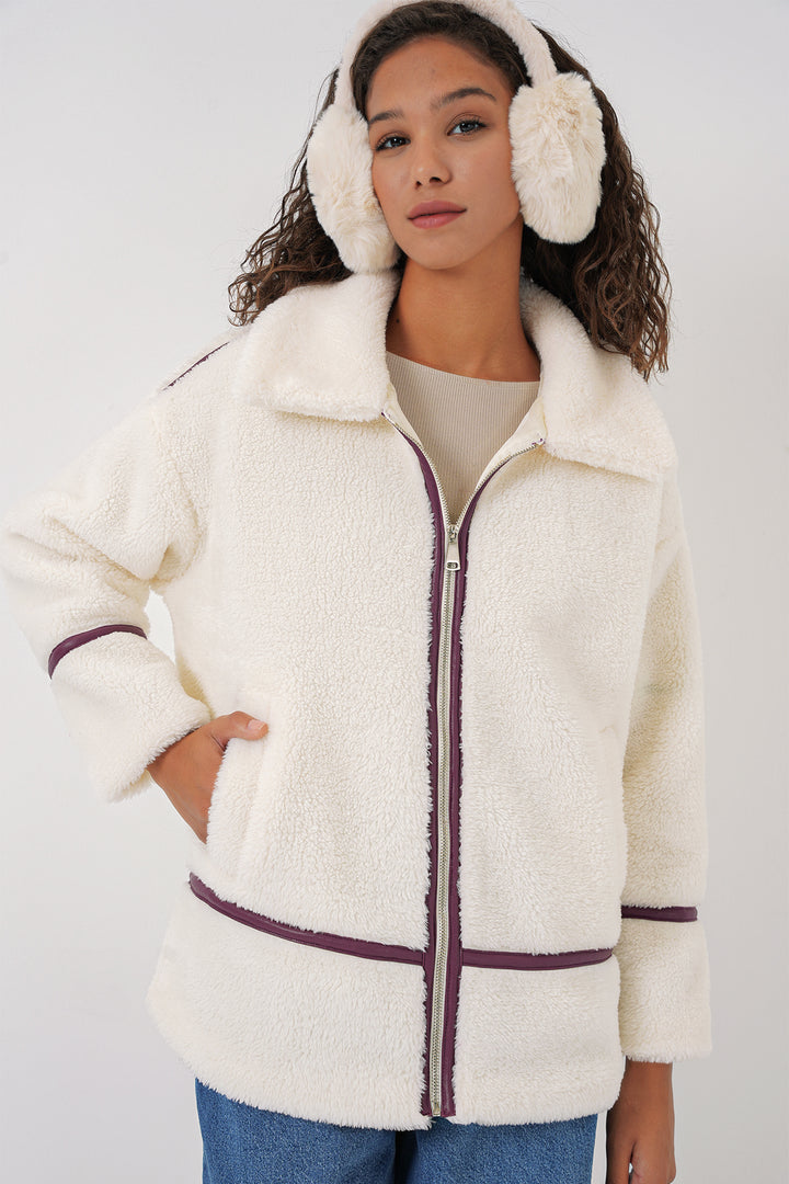 Bigdart Veste en peluche doublée 5173 - Prune