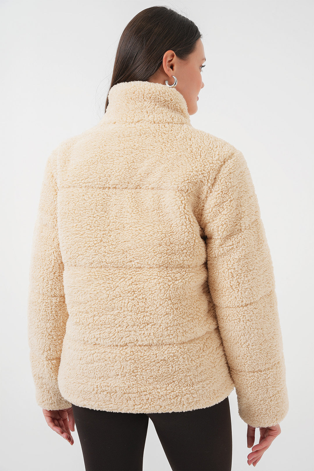 Bigdart 5178 Veste en peluche doublée - Crème