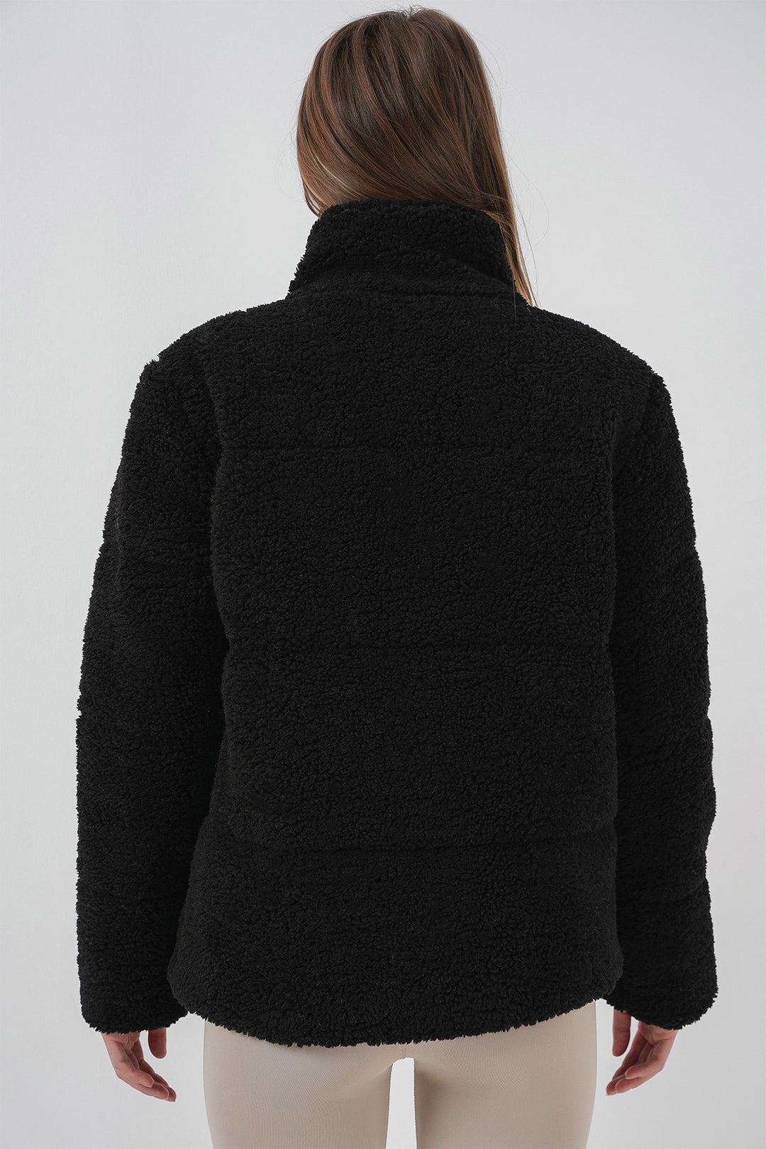 Bigdart 5178 Manteau en peluche doublé - Noir