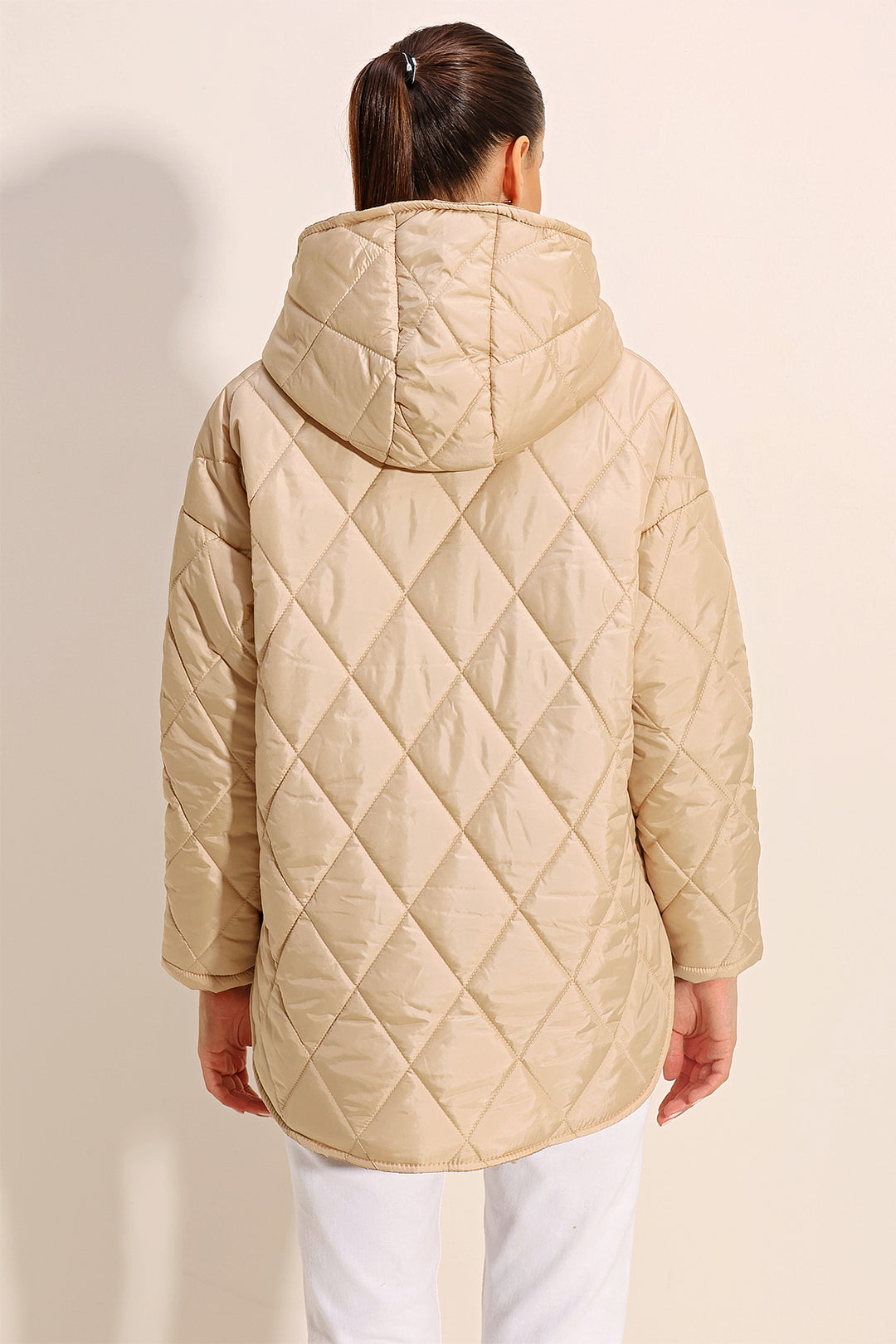 Bigdart 5181 Doudoune matelassée à capuche - Beige