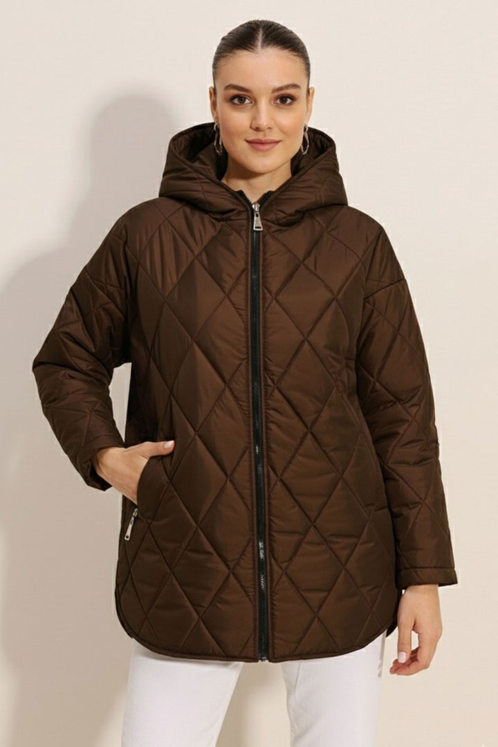 Bigdart 5181 Veste Matelassée à Capuche - Marron