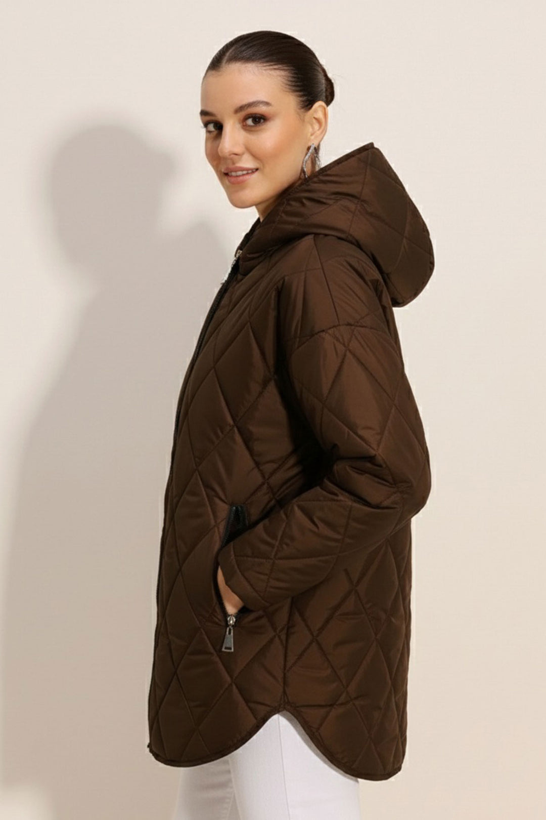 Bigdart 5181 Veste Matelassée à Capuche - Marron