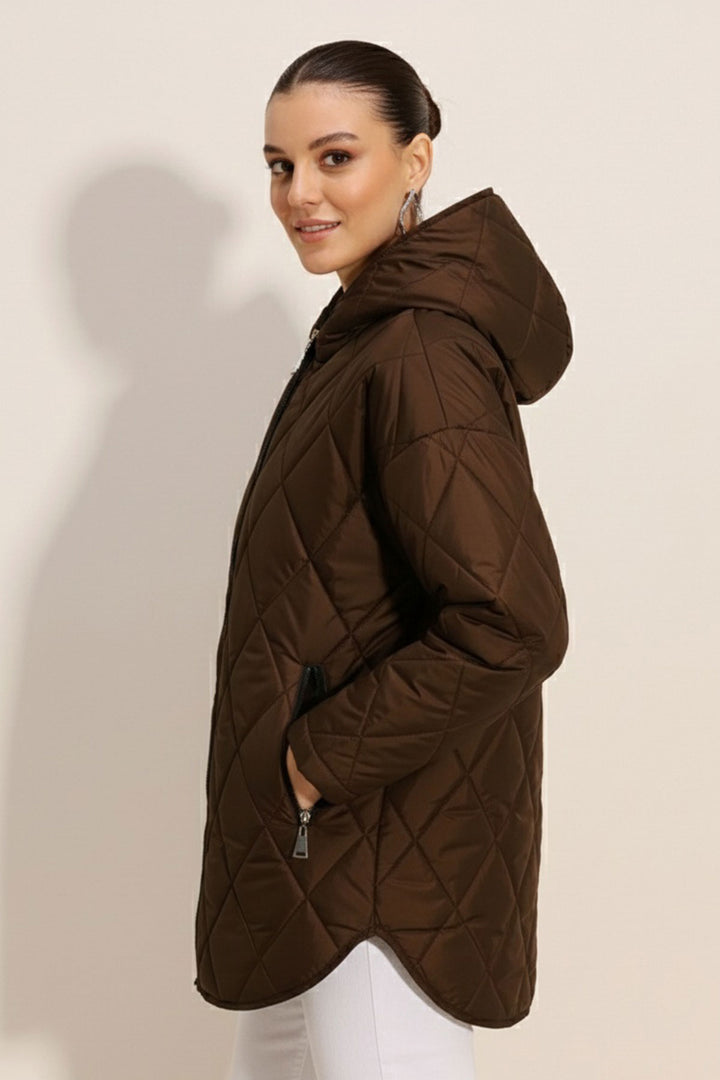 Bigdart 5181 Veste Matelassée à Capuche - Marron