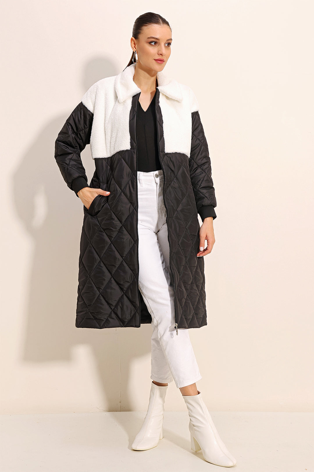 Bigdart 5185 Doudoune Longue Oversize - Blanc