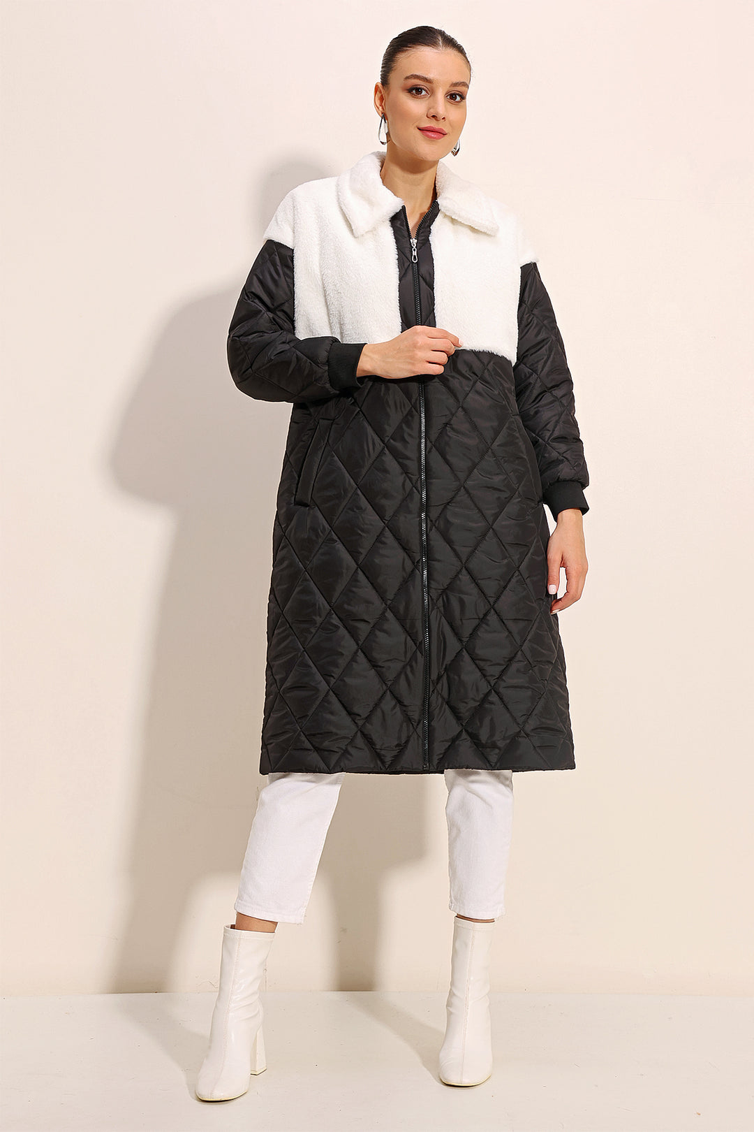 Bigdart 5185 Doudoune Longue Oversize - Blanc