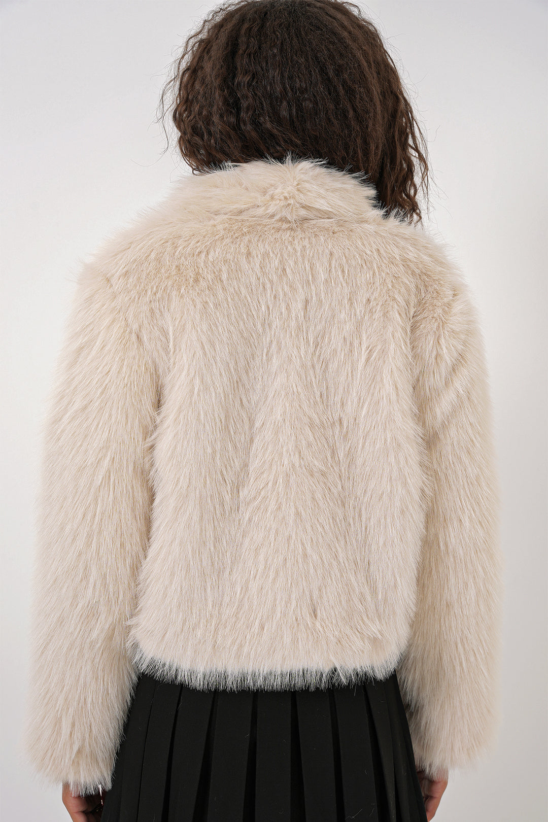Bigdart 5186 Manteau en peluche croisé - Beige