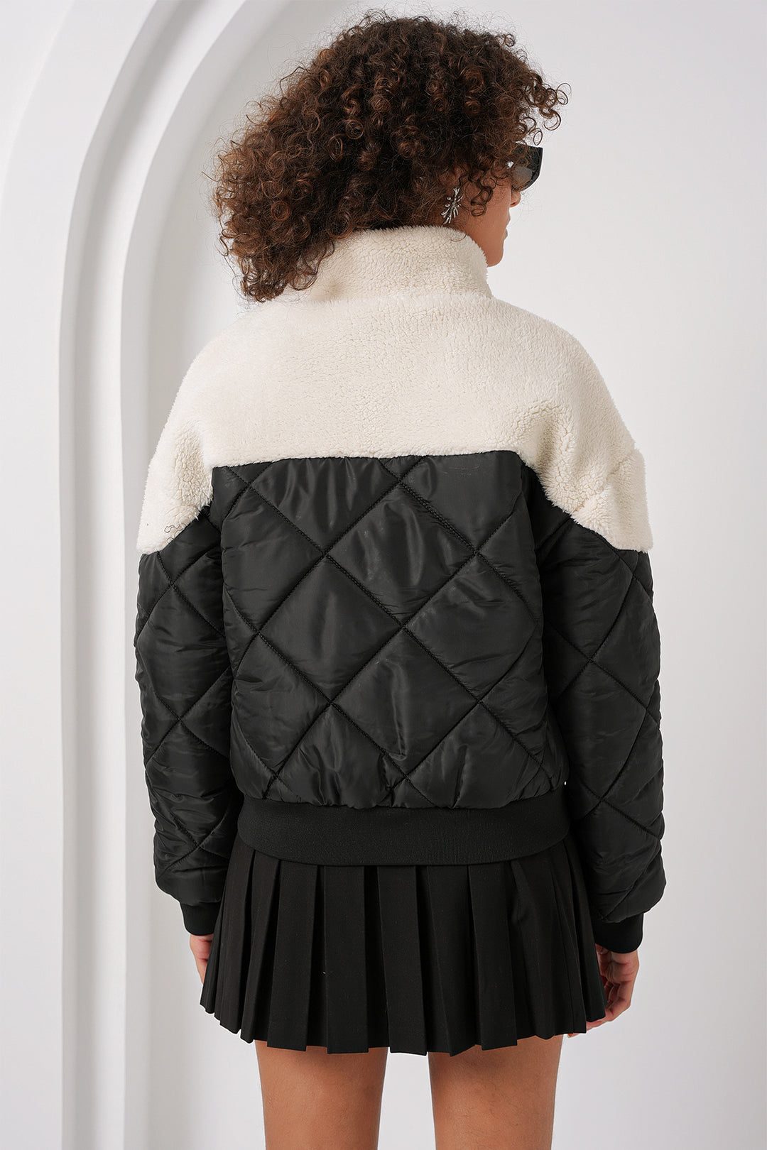 Bigdart 5195 Manteau Matelassé - Écru