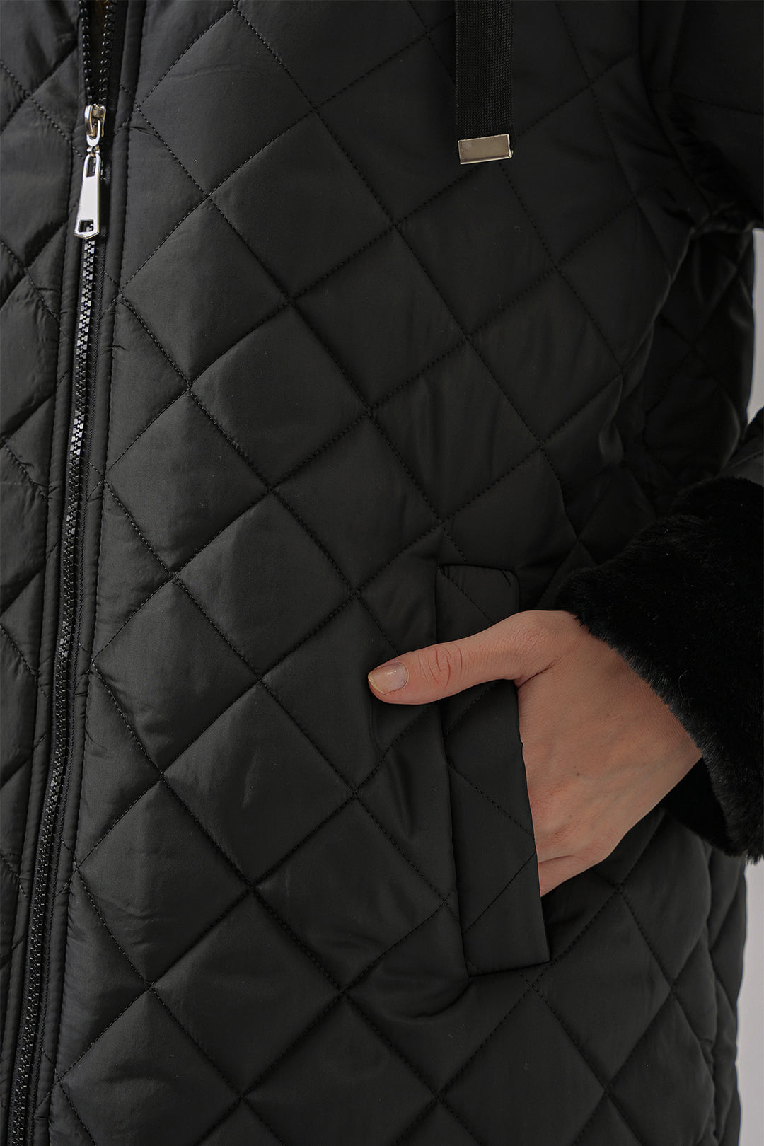 Bigdart 5197 Veste matelassée à capuche - Noir