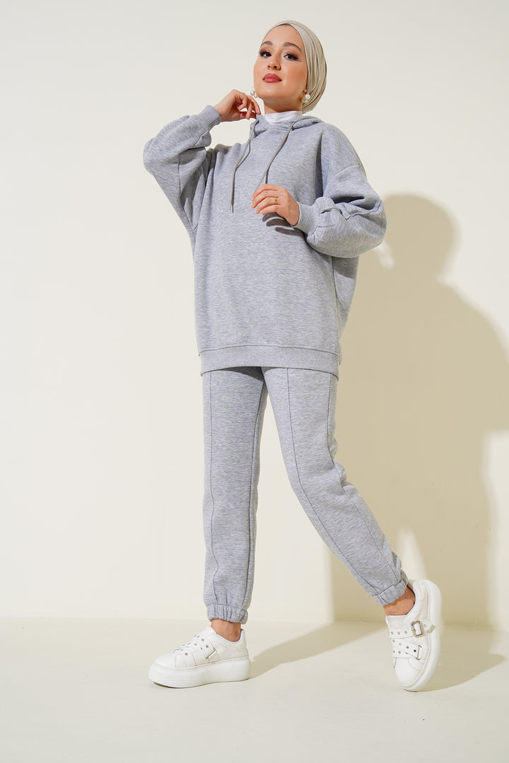 Bigdart 55434 Ensemble de survêtement oversize - Gris