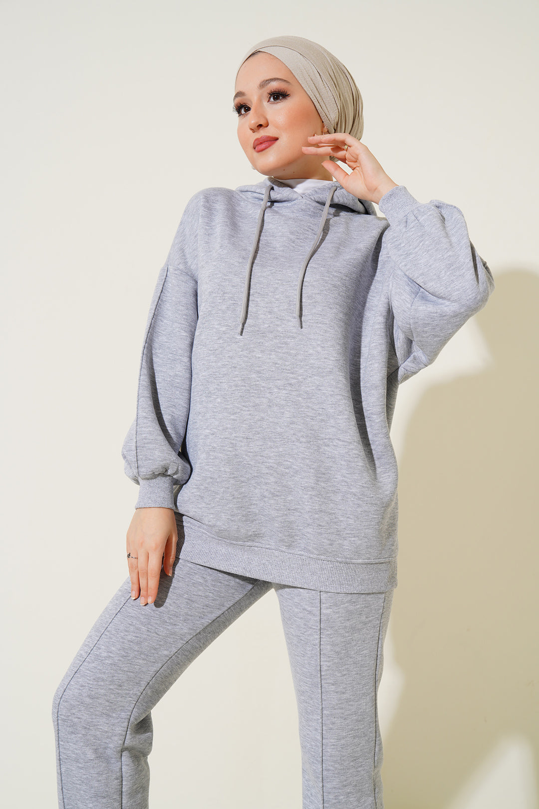 Bigdart 55434 Ensemble de survêtement oversize - Gris