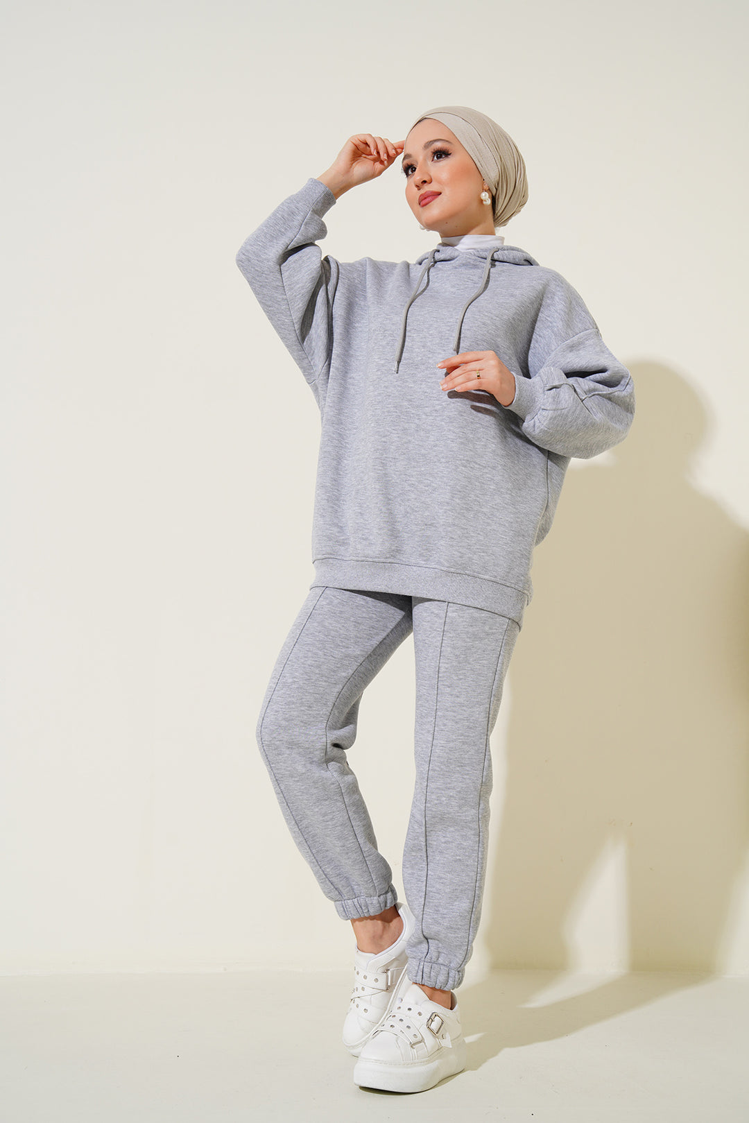 Bigdart 55434 Ensemble de survêtement oversize - Gris