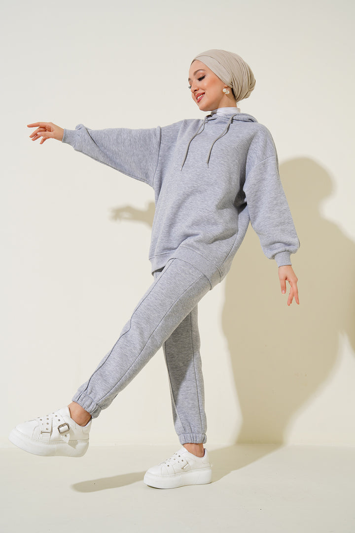 Bigdart 55434 Ensemble de survêtement oversize - Gris