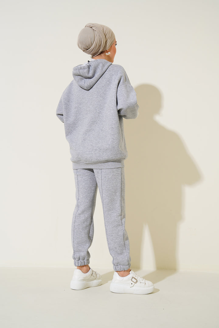 Bigdart 55434 Ensemble de survêtement oversize - Gris