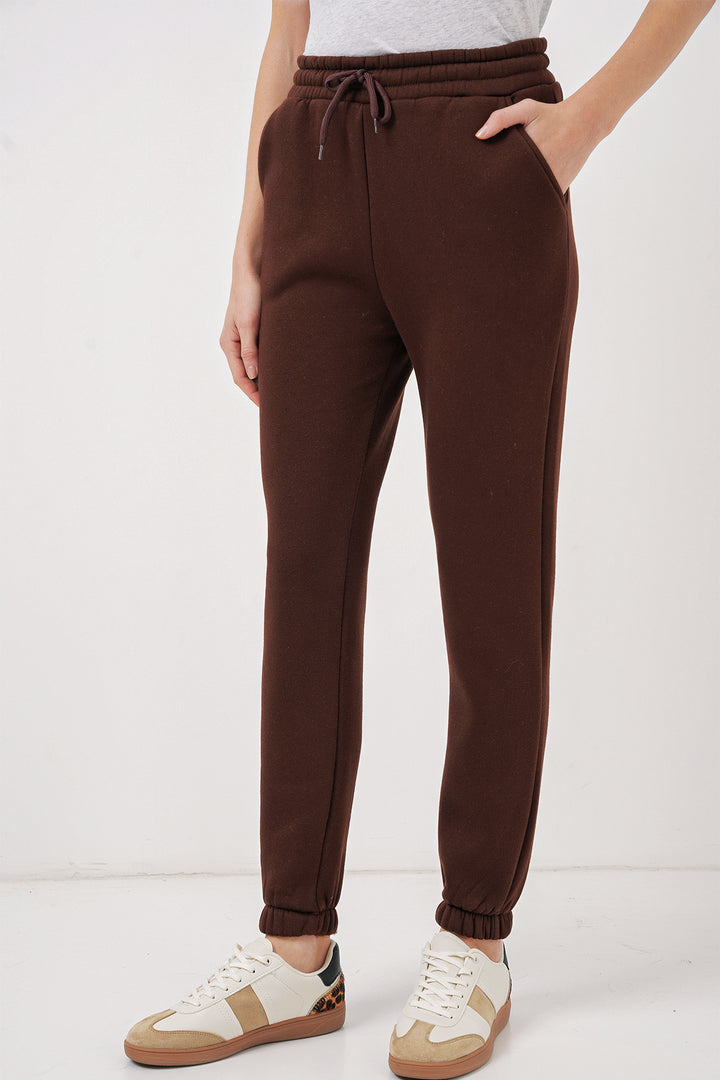 Bigdart 55450 Pantalon de survêtement en trois fils - Marron
