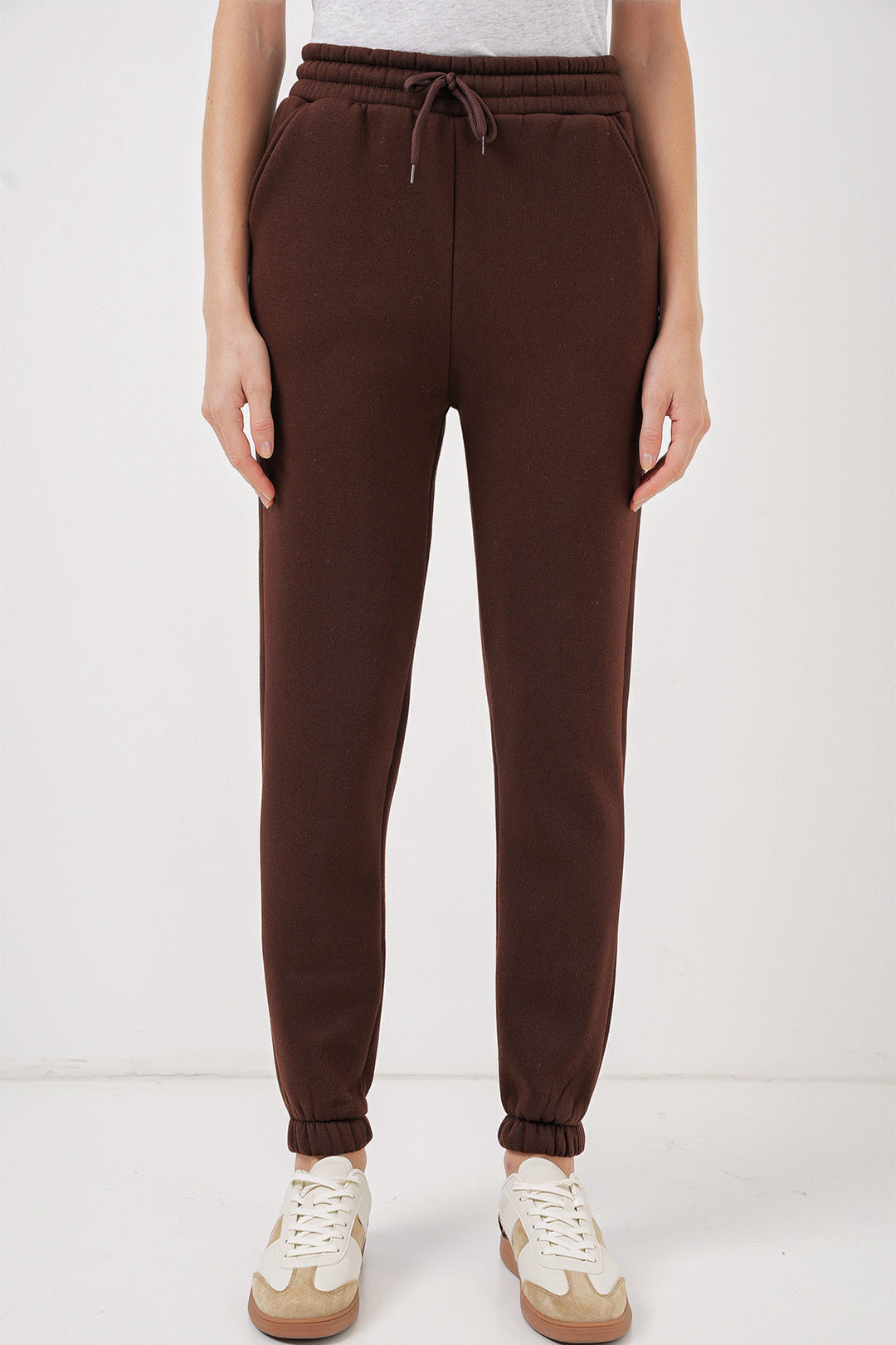 Bigdart 55450 Pantalon de survêtement en trois fils - Marron