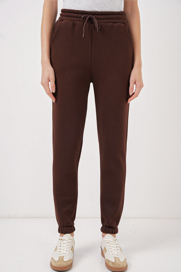 Bigdart 55450 Pantalon de survêtement en trois fils - Marron
