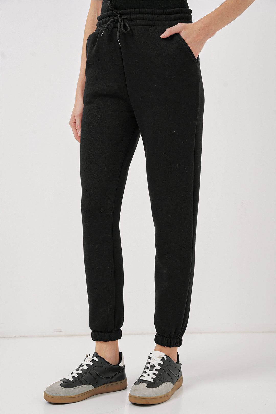 Bigdart 55450 Pantalon de survêtement en trois fils - Noir