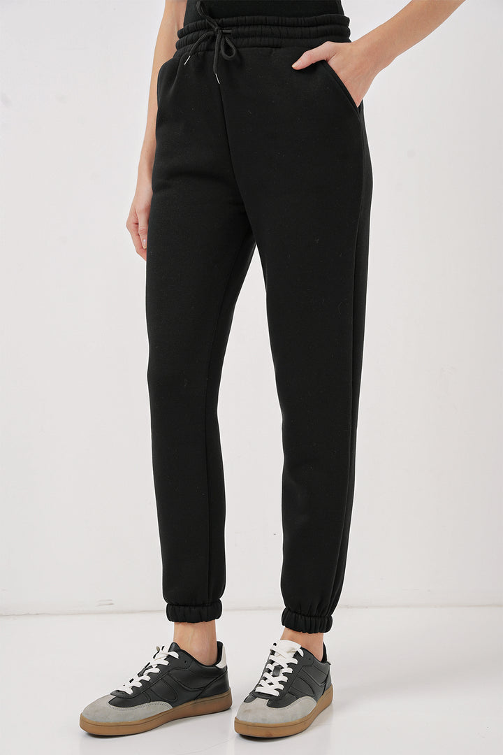 Bigdart 55450 Pantalon de survêtement en trois fils - Noir
