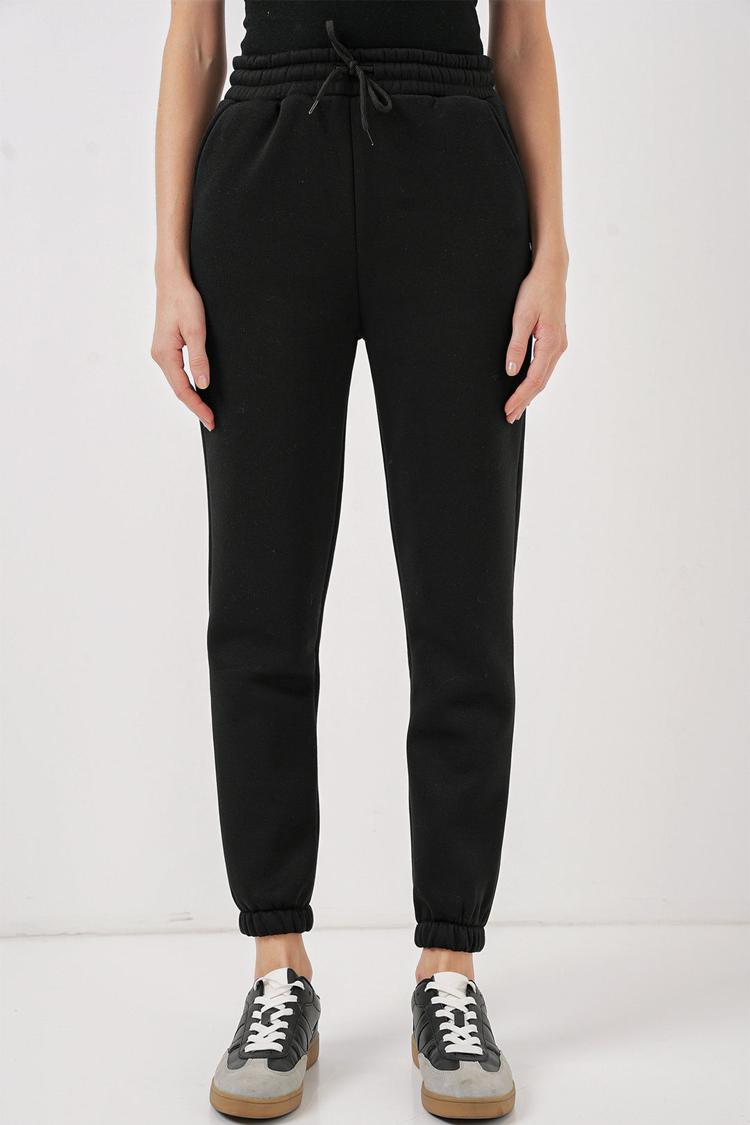 Bigdart 55450 Pantalon de survêtement en trois fils - Noir