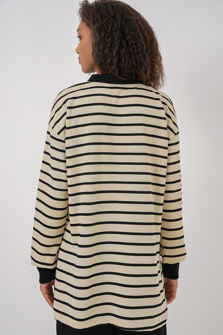 Bigdart 55454 Tunique de hijab à fermeture éclair pour femme - Noir