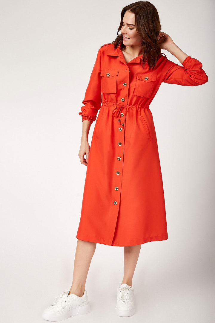 Bigdart 5671 TRENCH COAT DE MODESTIE À BOUTONS À L'AVANT - Grenade