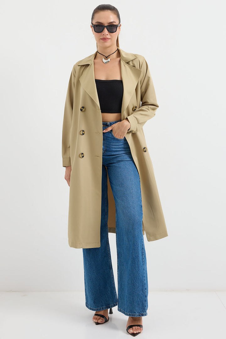 Bigdart 5853 Trench-coat à col croisé - a.Kaki
