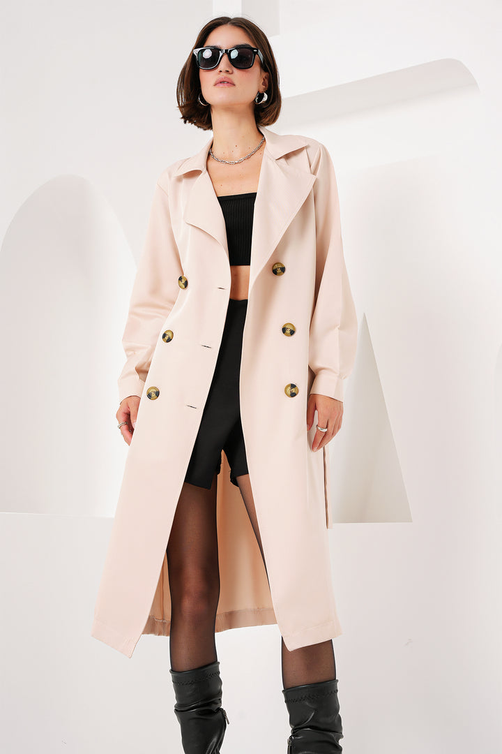 Bigdart 5853 Trench-coat à col croisé - Beige