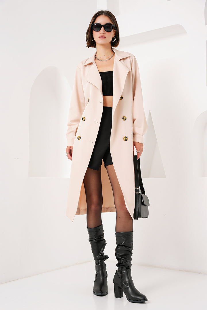 Bigdart 5853 Trench-coat à col croisé - Beige