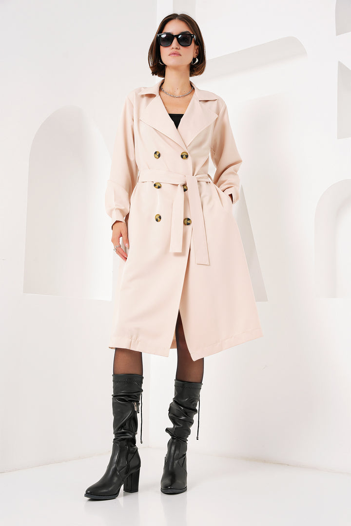 Bigdart 5853 Trench-coat à col croisé - Beige