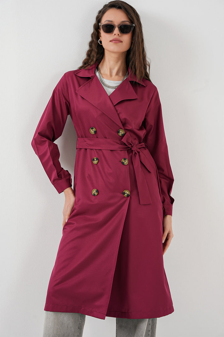 Bigdart Trench-coat Croisé 5853 - Bordeaux