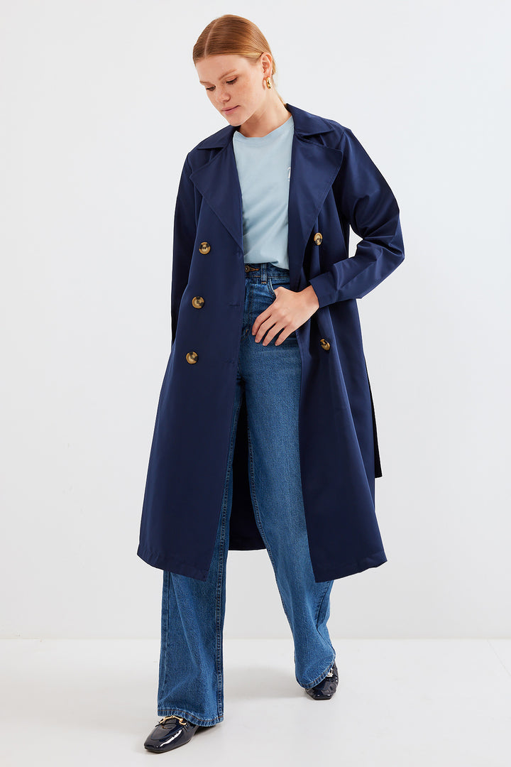 Bigdart Trench-coat Croisé 5853 - Bleu marine