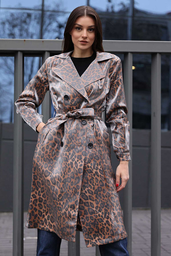 Bigdart Trench-Coat à Col Croisé 5853 - Tabac